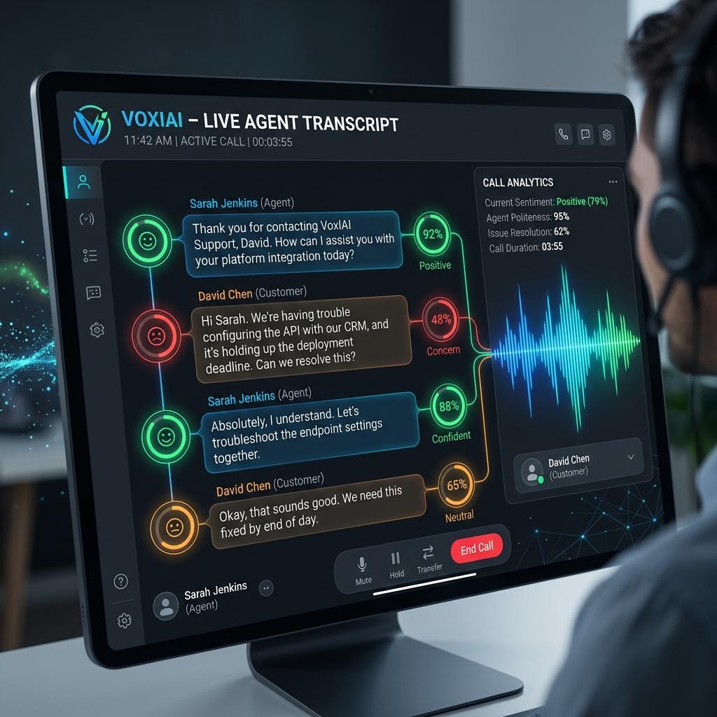 Voice transcript